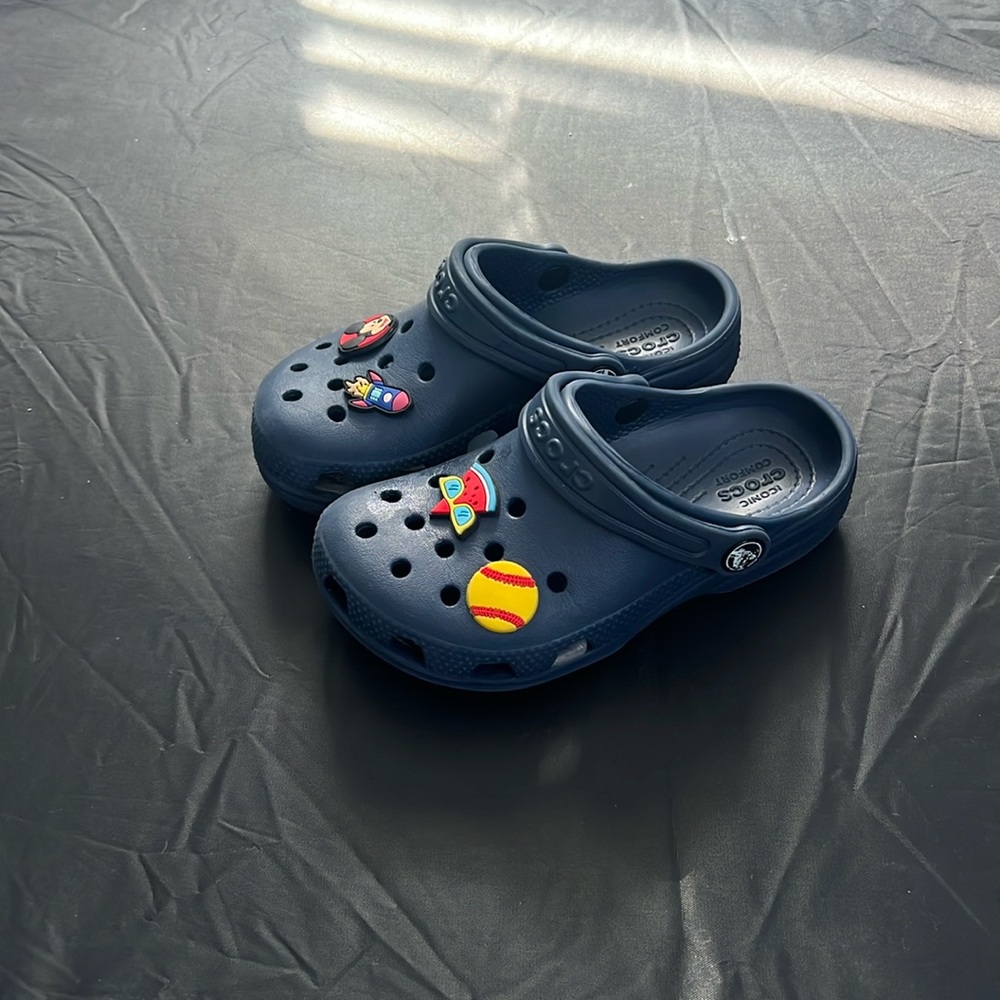 Blue crocs size 12c